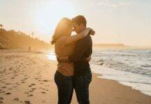 Physical Touch Love Language: Dating a Woman Who Thrives on Connection Sunset beach embrace