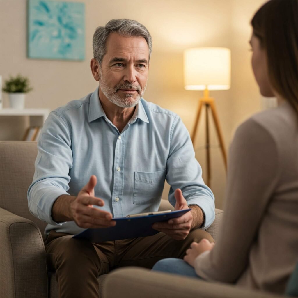 Empathetic Therapist Listening
