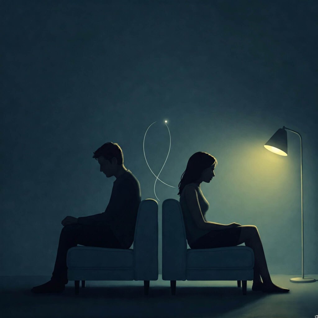 Emotional distance in relationship