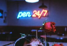 Relationship Boundaries You Must Set for a Healthy Love Life Cracked mirror reflects tired eyes; wilted rose in chain, "pen 24/7" neon, "NO" notes.